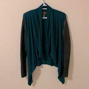 DANIER LEATHER cardigan